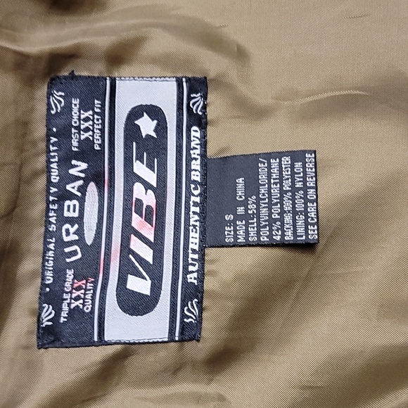 URBAN VIBE Bronze Waterproof Hooded Crop Jacket Sz Small - Picture 4 of 11